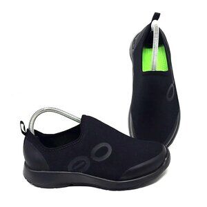 OOFOS Black and Green Women's Sneakers